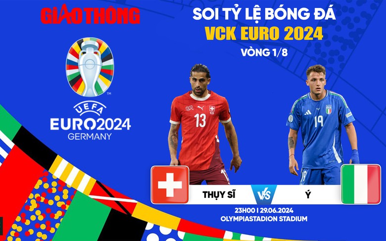 Soi tỷ lệ Thụy Sĩ vs &Yacute; (23h ng&agrave;y 29/6), v&ograve;ng 1/8 EURO 2024- Ảnh 1.