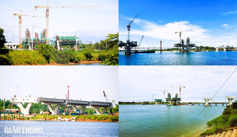 Cận cảnh c&ocirc;ng tr&igrave;nh cầu d&agrave;i 1,3km thuộc dự &aacute;n 2.000 tỷ sau hơn 1 năm thi c&ocirc;ng- Ảnh 5.