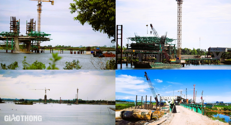 Cận cảnh c&ocirc;ng tr&igrave;nh cầu d&agrave;i 1,3km thuộc dự &aacute;n 2.000 tỷ sau hơn 1 năm thi c&ocirc;ng- Ảnh 6.