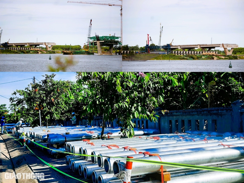 Cận cảnh c&ocirc;ng tr&igrave;nh cầu d&agrave;i 1,3km thuộc dự &aacute;n 2.000 tỷ sau hơn 1 năm thi c&ocirc;ng- Ảnh 7.