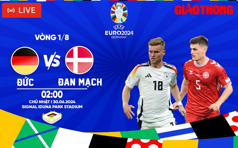 Trực tiếp Đức vs Đan Mạch (2h ng&agrave;y 30/6), v&ograve;ng 1/8 EURO 2024- Ảnh 1.