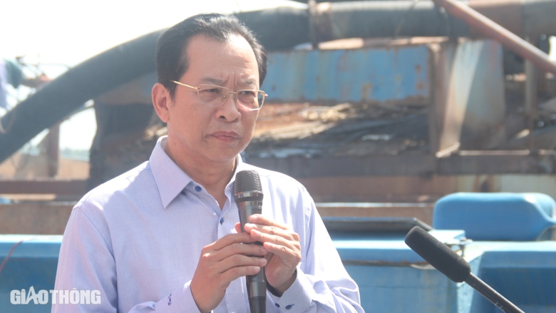 Khai th&aacute;c mỏ c&aacute;t s&ocirc;ng phục vụ thi c&ocirc;ng cao tốc qua S&oacute;c Trăng- Ảnh 2.