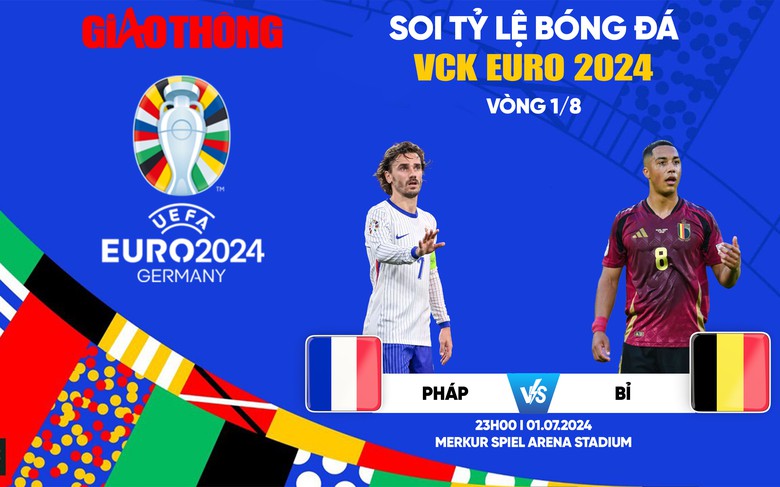 Soi tỷ lệ Ph&aacute;p vs Bỉ (23h ng&agrave;y 1/7), v&ograve;ng 1/8 EURO 2024- Ảnh 1.