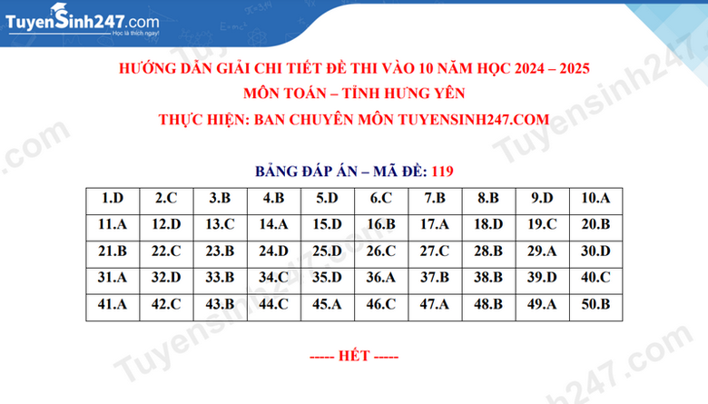 Đ&aacute;p &aacute;n đề thi tuyển sinh lớp 10 m&ocirc;n To&aacute;n Hưng Y&ecirc;n năm 2024- Ảnh 6.