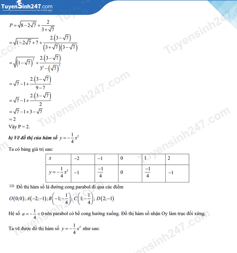Đáp án đề thi tuyển sinh lớp 10 môn Toán Cần Thơ năm 2024- Ảnh 7. Đáp án đề thi tuyển sinh lớp 10 môn Toán Cần Thơ năm 2024- Ảnh 7.