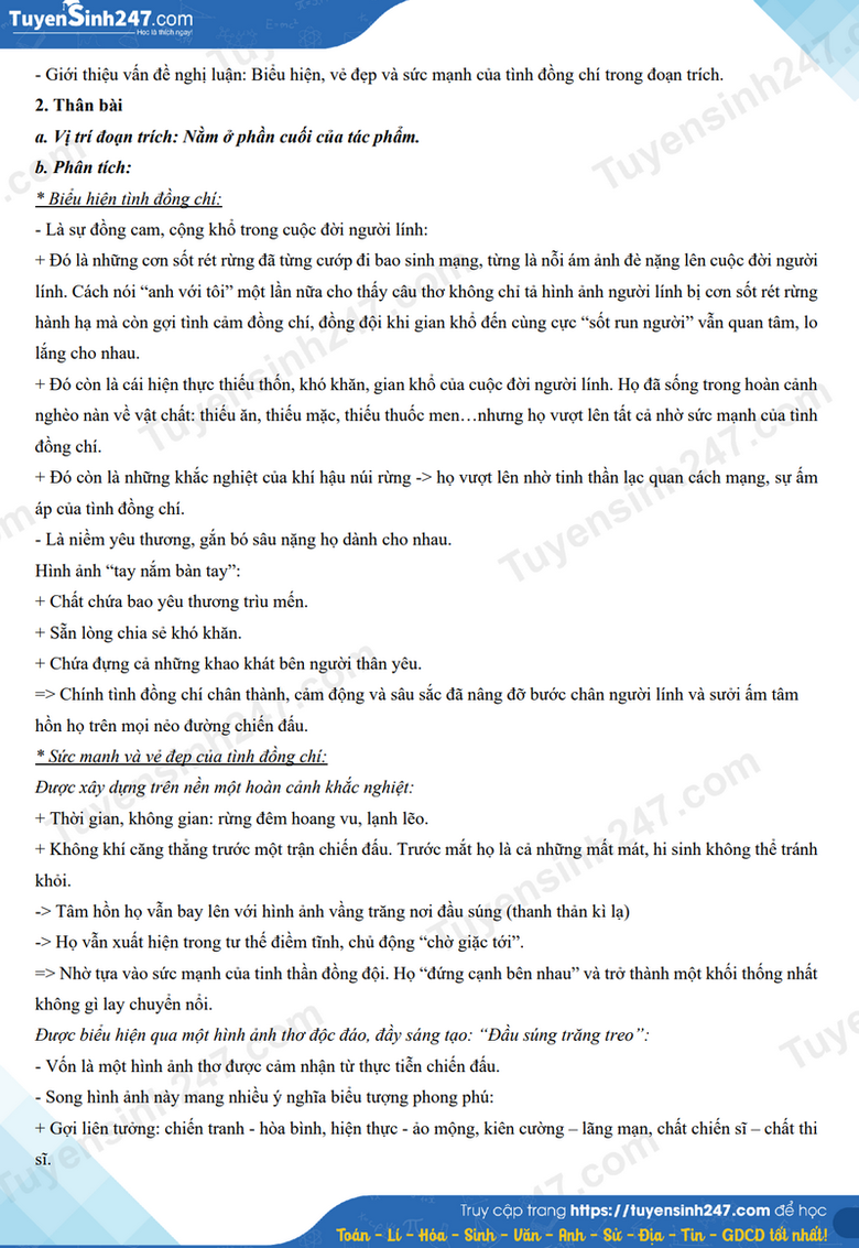 Đ&aacute;p &aacute;n đề thi tuyển sinh lớp 10 m&ocirc;n Ngữ văn Tiền Giang năm 2024- Ảnh 5.