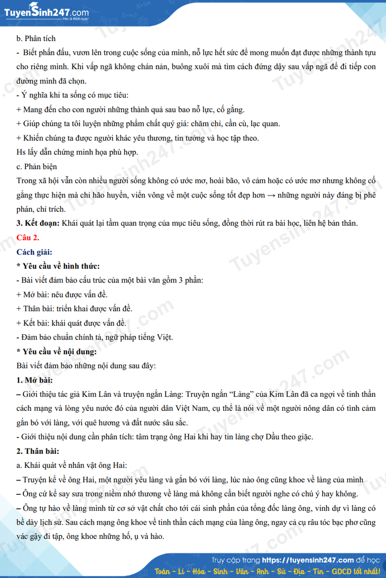 Đ&aacute;p &aacute;n đề thi tuyển sinh lớp 10 m&ocirc;n Ngữ văn Th&aacute;i Nguy&ecirc;n năm 2024- Ảnh 4.