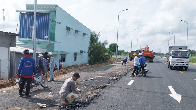 Thi c&ocirc;ng 280m cuối c&ugrave;ng tr&ecirc;n tuyến tr&aacute;nh TP Long Xuy&ecirc;n- Ảnh 2.