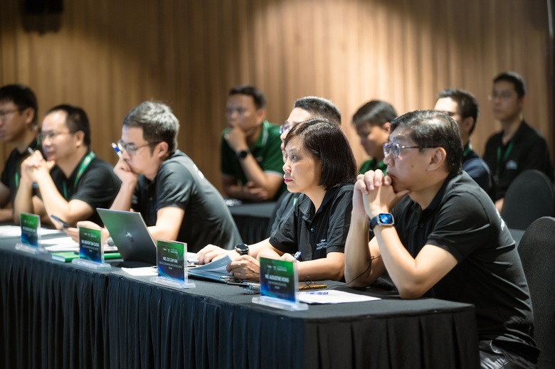 Hội đồng gi&aacute;m khảo đ&aacute;nh gi&aacute; cao chất lượng c&aacute;c giải ph&aacute;p được tr&igrave;nh b&agrave;y tại V&ograve;ng Chung kết.