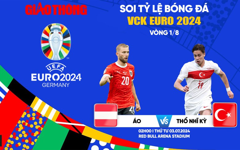 Soi tỷ lệ &Aacute;o vs Thổ Nhĩ Kỳ (2h ng&agrave;y 3/7), v&ograve;ng 1/8 EURO 2024- Ảnh 1.