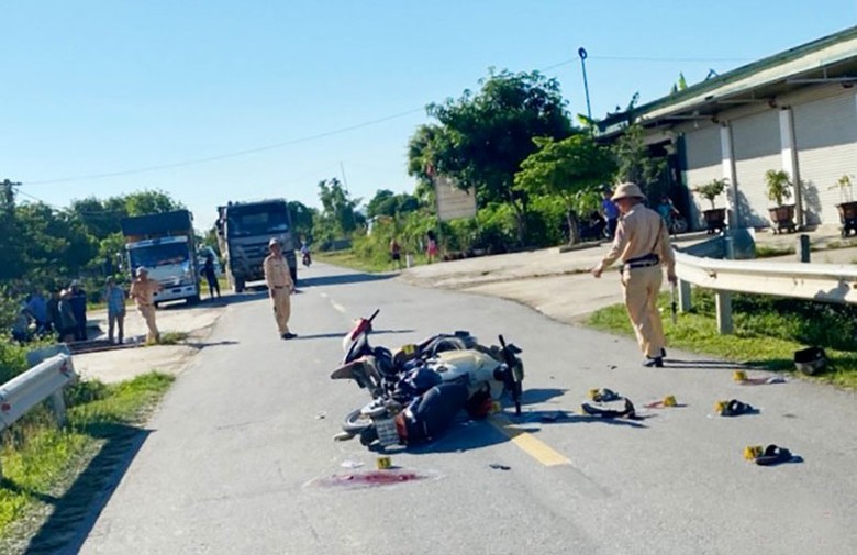 Hiện trường vụ tai nạn - Ảnh: Hải Lý. Hiện trường vụ tai nạn - Ảnh: Hải Lý.