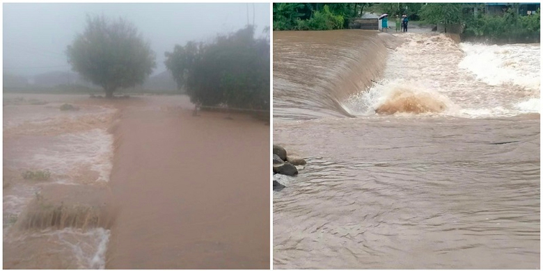 Mưa lớn khiến nhiều tuyến đường ở Hòa Bình sạt lở, ngập như sông- Ảnh 1. Mưa lớn khiến nhiều tuyến đường ở Hòa Bình sạt lở, ngập như sông- Ảnh 1.