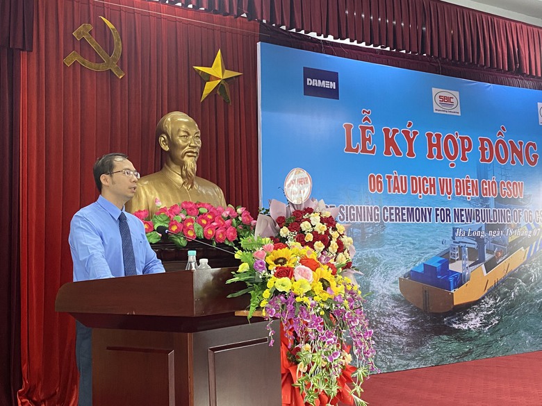 Đ&oacute;ng t&agrave;u Hạ Long k&yacute; hợp đồng đ&oacute;ng 6 t&agrave;u dịch vụ điện gi&oacute; CSOV với doanh nghiệp H&agrave; Lan- Ảnh 2.