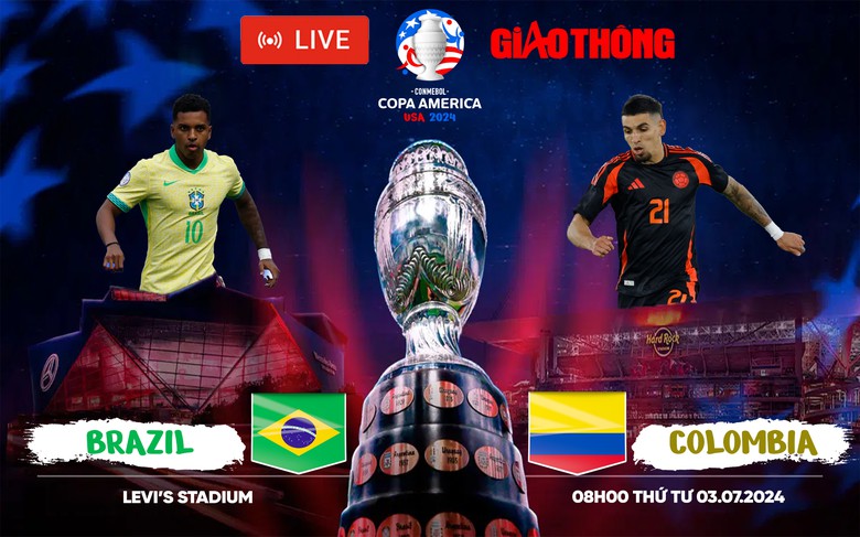 Link xem trực tiếp Brazil vs Colombia (8h ng&agrave;y 3/7), bảng D Copa America 2024- Ảnh 1.