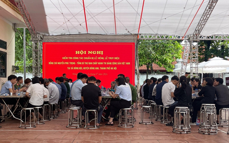 C&ocirc;ng t&aacute;c chuẩn bị cho lễ Quốc tang Tổng B&iacute; thư Nguyễn Ph&uacute; Trọng tại qu&ecirc; nh&agrave;- Ảnh 9.