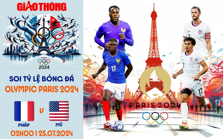 Soi tỷ lệ Ph&aacute;p vs Mỹ (2h ng&agrave;y 25/7), bảng A b&oacute;ng đ&aacute; nam Olympic 2024- Ảnh 1.