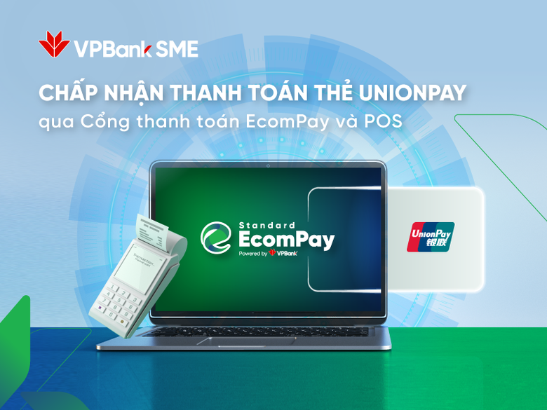 Cổng thanh to&aacute;n EcomPay của VPBank chấp nhận thanh to&aacute;n thẻ UnionPay- Ảnh 1.