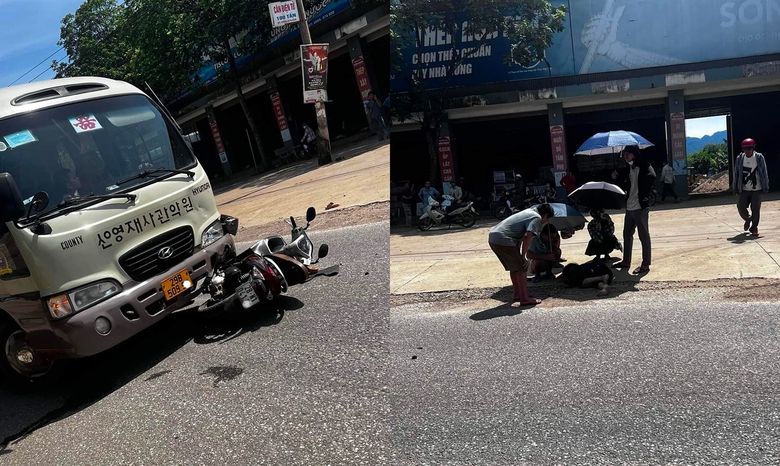 Sang đường thiếu quan s&aacute;t, người phụ nữ đi xe m&aacute;y bị xe kh&aacute;ch đ&acirc;m tử vong- Ảnh 1.