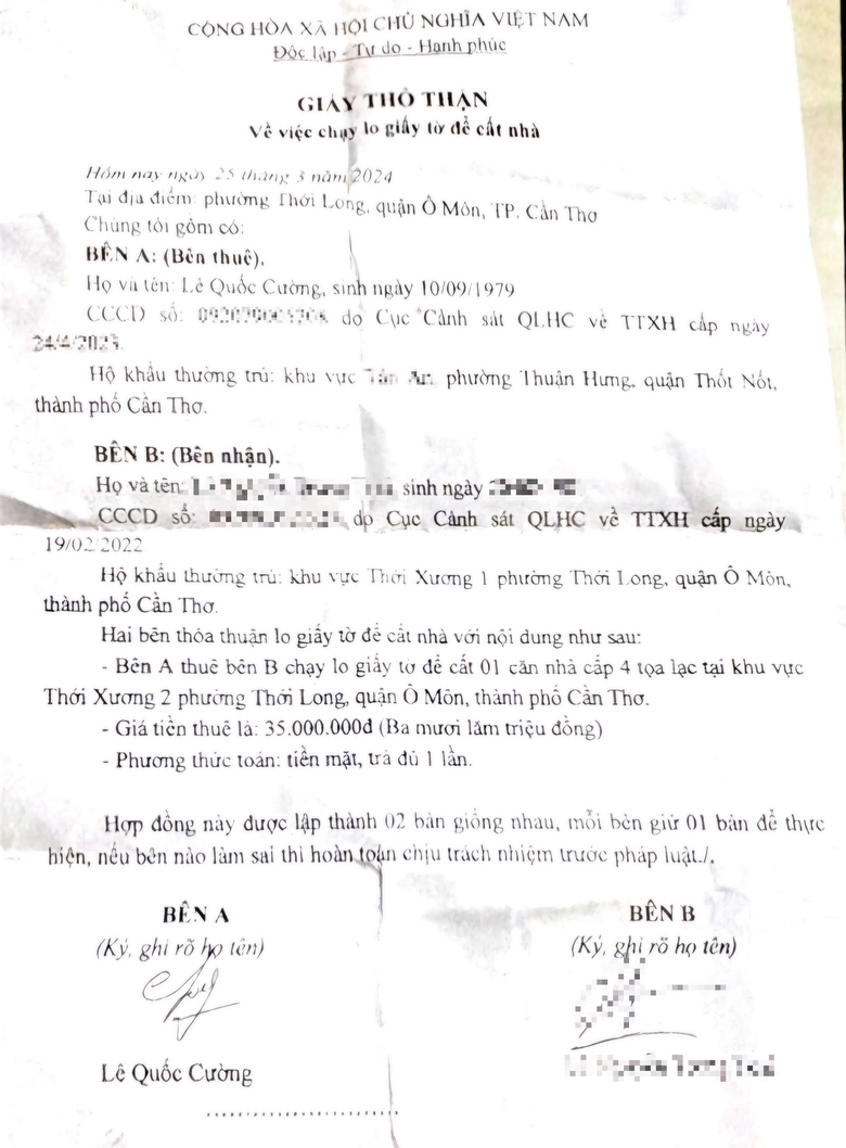 Cần Thơ: Kỳ lạ nh&agrave; x&acirc;y tr&aacute;i ph&eacute;p tr&ecirc;n h&agrave;nh lang đường bộ ung dung tồn tại- Ảnh 1.