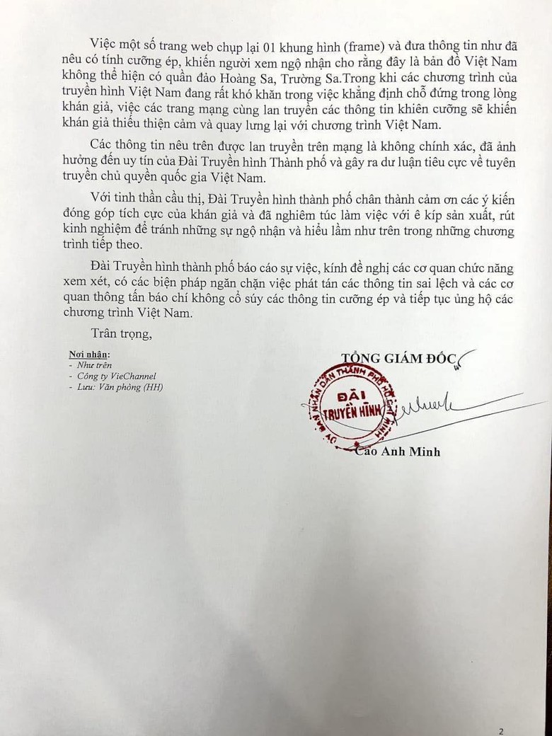 Đ&agrave;i HTV l&ecirc;n tiếng về chương tr&igrave;nh "Anh trai say hi" kh&ocirc;ng c&oacute; quần đảo Ho&agrave;ng Sa, Trường Sa- Ảnh 2.