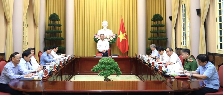 Chủ tịch nước T&ocirc; L&acirc;m: Tiếp tục đẩy mạnh cải c&aacute;ch tư ph&aacute;p, chống bảo thủ- Ảnh 2.