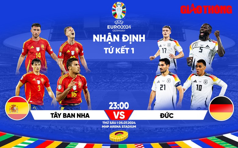 Nhận định T&acirc;y Ban Nha vs Đức (23h ng&agrave;y 5/7), tứ kết EURO 2024- Ảnh 1.