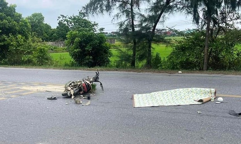 Hiện trường vụ tai nạn - Ảnh: Báo Hải Dương. Hiện trường vụ tai nạn - Ảnh: Báo Hải Dương.