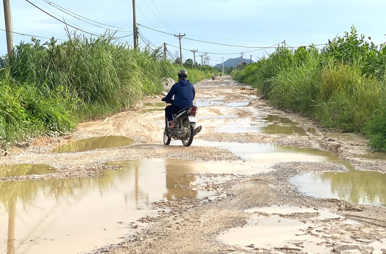 Quảng Ninh: Đường cứu hộ đ&ecirc; n&aacute;t như ruộng c&agrave;y v&igrave; xe tải trọng lớn- Ảnh 2.