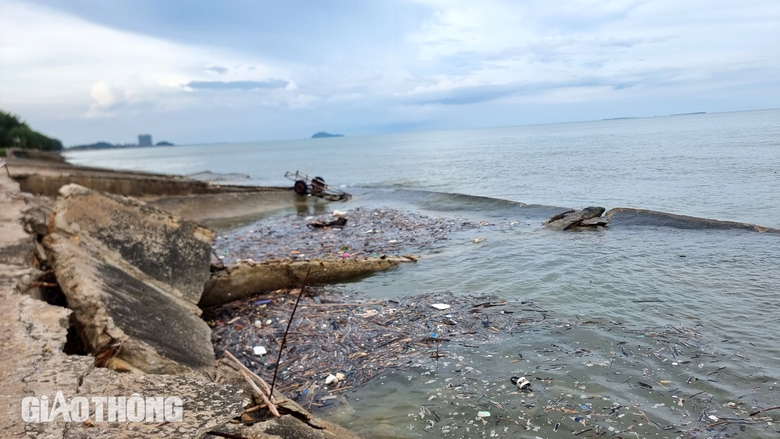 H&igrave;nh ảnh biển đe dọa "nuốt" đường v&agrave; nh&agrave; ở Thanh H&oacute;a- Ảnh 8.