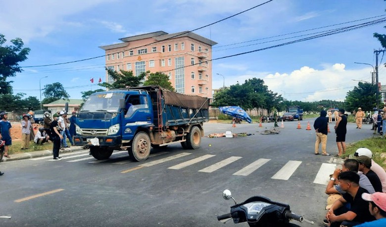 Hiện trường vụ tai nạn.