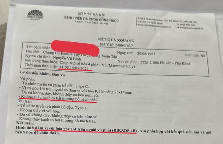 Bệnh viện Hồng Ngọc bị tố kh&ocirc;ng ph&aacute;t hiện ung thư: Sức khỏe bệnh nh&acirc;n hiện ra sao?- Ảnh 1.