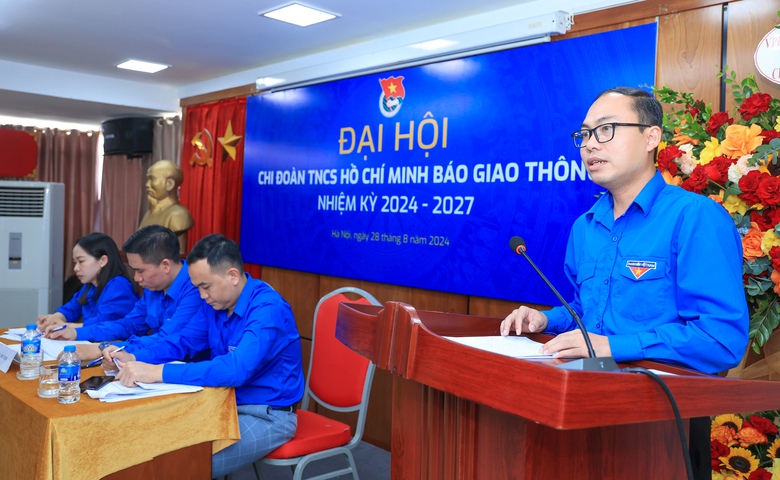 Đo&agrave;n Thanh ni&ecirc;n B&aacute;o Giao th&ocirc;ng tổ chức th&agrave;nh c&ocirc;ng Đại hội nhiệm kỳ 2024-2027- Ảnh 3.