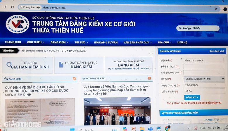 Chủ xe ngồi nh&agrave; vẫn dễ d&agrave;ng đặt lịch đăng kiểm trước qua mạng, điện thoại- Ảnh 6.