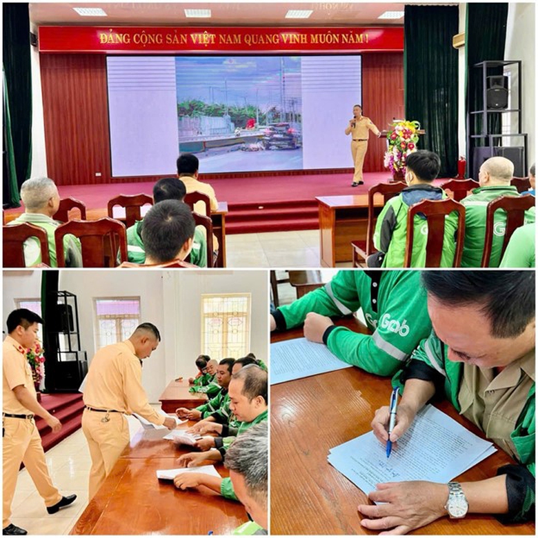 T&agrave;i xế xe &ocirc;m bao biện cho sai phạm, CSGT y&ecirc;u cầu k&yacute; cam kết- Ảnh 2.