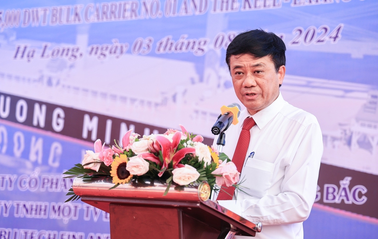 Hạ thủy tàu hàng trọng tải 45.000 DWT- Ảnh 1. Hạ thủy tàu hàng trọng tải 45.000 DWT- Ảnh 1.