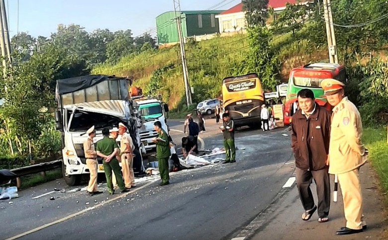 Hiện trường vụ tai nạn.