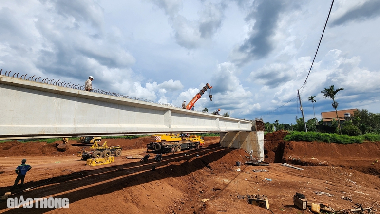 Tận thấy lao phiến dầm cầu đầu ti&ecirc;n tr&ecirc;n cao tốc Kh&aacute;nh H&ograve;a - Bu&ocirc;n Ma Thuột- Ảnh 8.