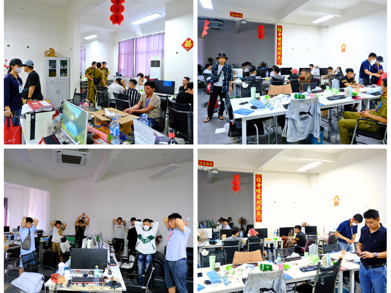 Bốn giờ đột nhập khu Tam gi&aacute;c v&agrave;ng bắt 155 đối tượng chuy&ecirc;n lừa đảo tr&ecirc;n mạng- Ảnh 2.