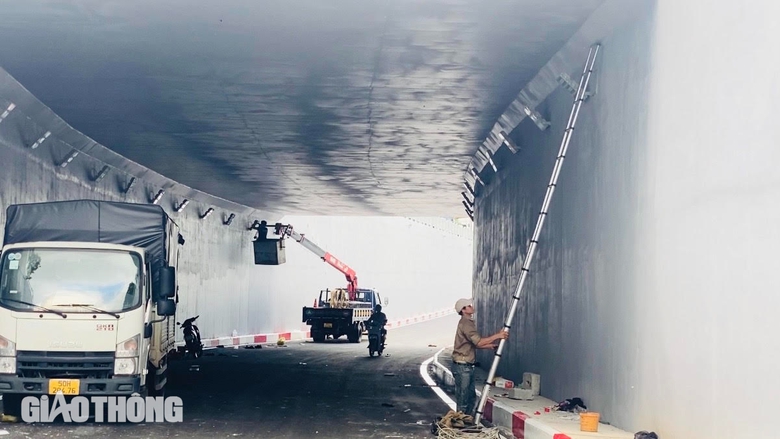 Cận cảnh hầm chui ở cửa ng&otilde; s&acirc;n bay T&acirc;n Sơn Nhất sắp th&ocirc;ng xe- Ảnh 6.