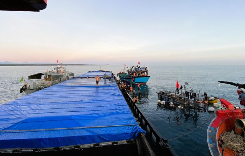 Ứng cứu 11 thuyền viên vụ tàu cá va chạm tàu hàng đang neo đậu ở Huế- Ảnh 1. Ứng cứu 11 thuyền viên vụ tàu cá va chạm tàu hàng đang neo đậu ở Huế- Ảnh 1.