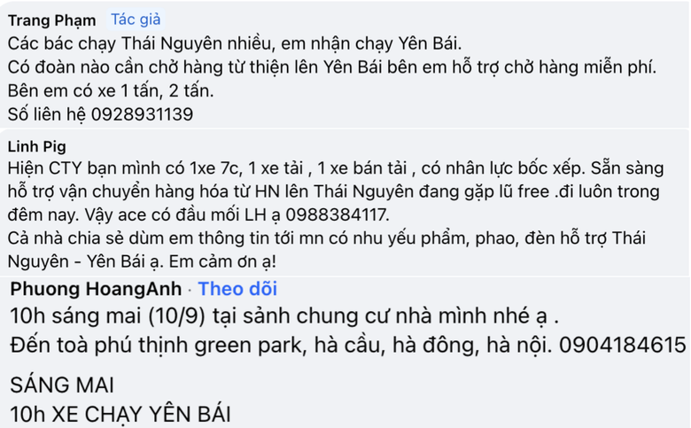 Ấm l&ograve;ng những chuyến xe 0 đồng gom h&agrave;ng cứu trợ hướng về t&acirc;m lũ- Ảnh 3.