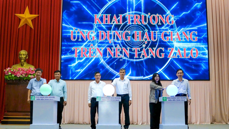 Đưa v&agrave;o sử dụng ứng dụng Hậu Giang tr&ecirc;n nền tảng Zalo- Ảnh 1.