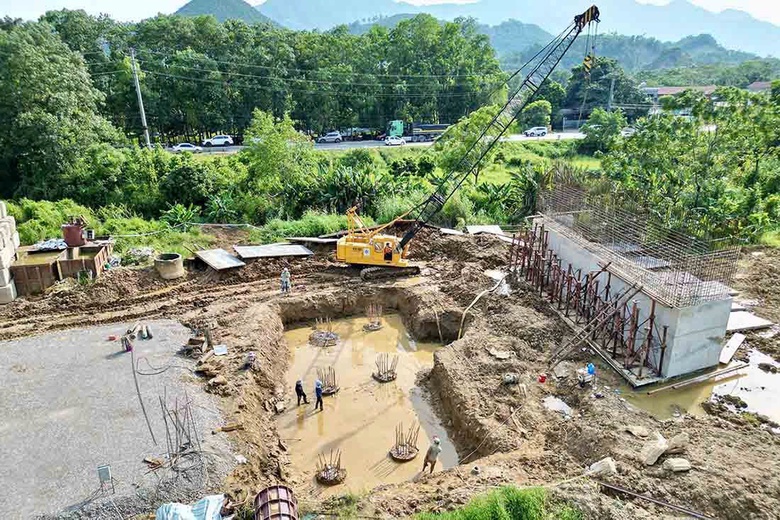 Dự &aacute;n 5.200 tỷ đồng nối 2 cao tốc ở H&agrave; Nội đang được thi c&ocirc;ng thế n&agrave;o?- Ảnh 1.