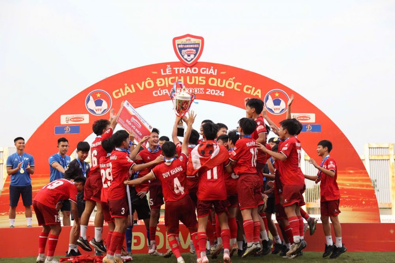 Thắng đẹp B&agrave; Rịa Vũng T&agrave;u, PVF v&ocirc; địch giải U15 Quốc gia 2024- Ảnh 1.