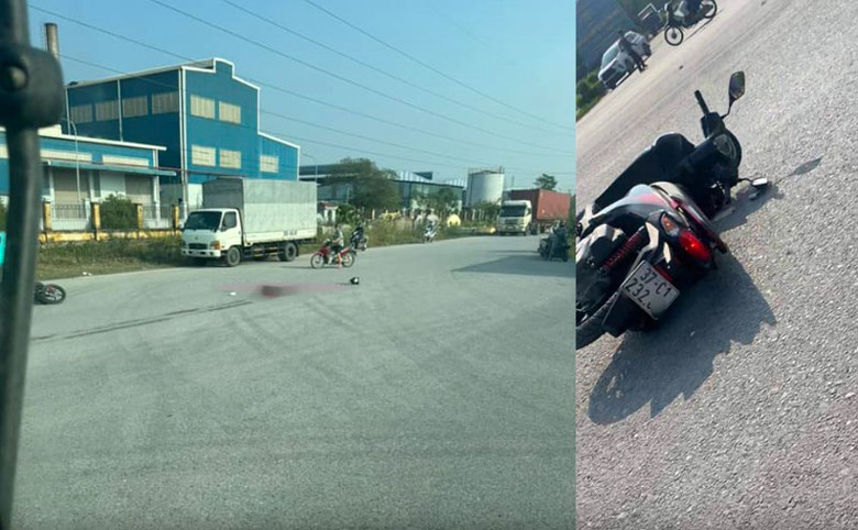 Hiện trường vụ tai nạn khiến một nữ c&ocirc;ng nh&acirc;n tử vong.
