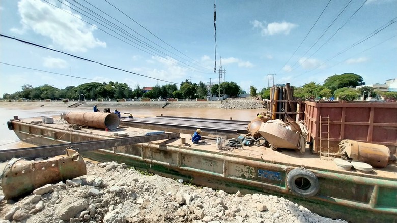 Cầu Hồng Ngự ở Đồng Th&aacute;p hiện thi c&ocirc;ng đến đ&acirc;u?- Ảnh 2.