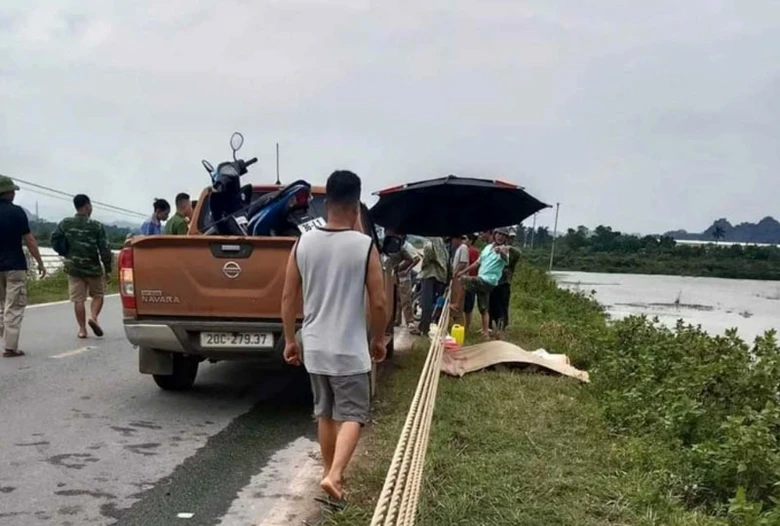 Hiện trường vụ tai nạn.