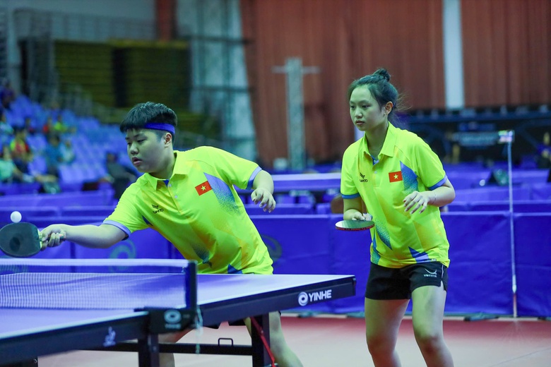 Cặp VĐV Việt Nam gi&agrave;nh HCĐ ở giải b&oacute;ng b&agrave;n trẻ thế giới- Ảnh 1.