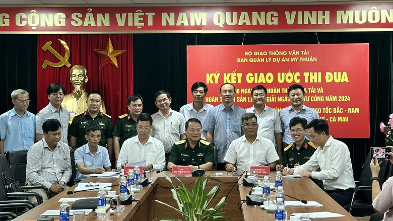 Phát động thi đua 100 ngày đẩy tiến độ cao tốc Cần Thơ - Cà Mau- Ảnh 3. Phát động thi đua 100 ngày đẩy tiến độ cao tốc Cần Thơ - Cà Mau- Ảnh 3.