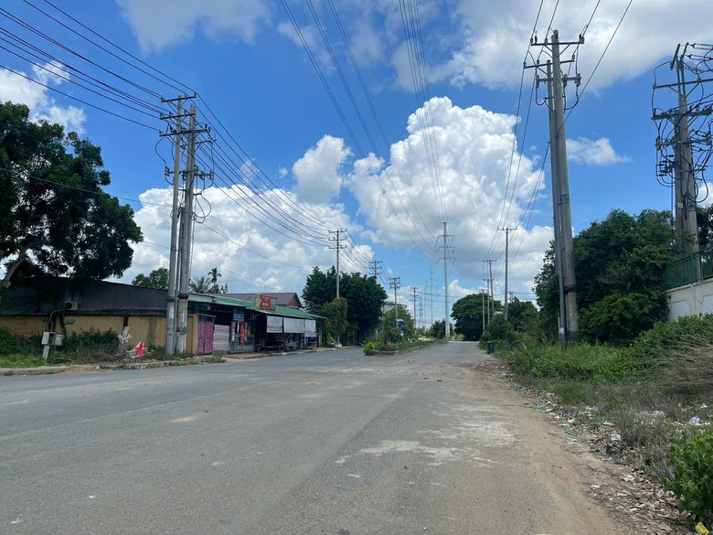 Th&aacute;o h&agrave;ng r&agrave;o chắn ngang đường v&agrave;o khu c&ocirc;ng nghiệp Ph&uacute;c Long ở Long An- Ảnh 1.